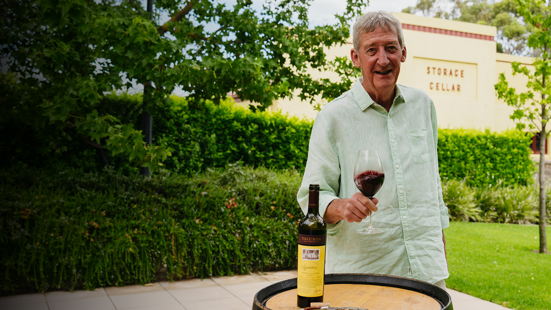 The 2023 Signatory is former Yalumba employee and long-time friend, Peter Sawrey.